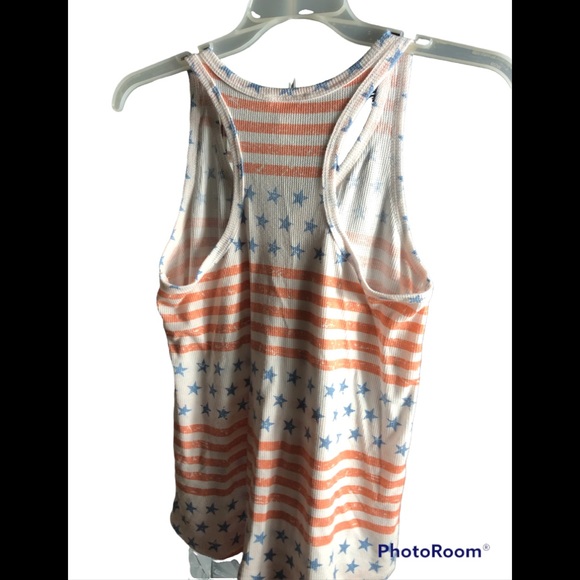 Women's White Forever Freedom Tank Top - Picture 3 of 5